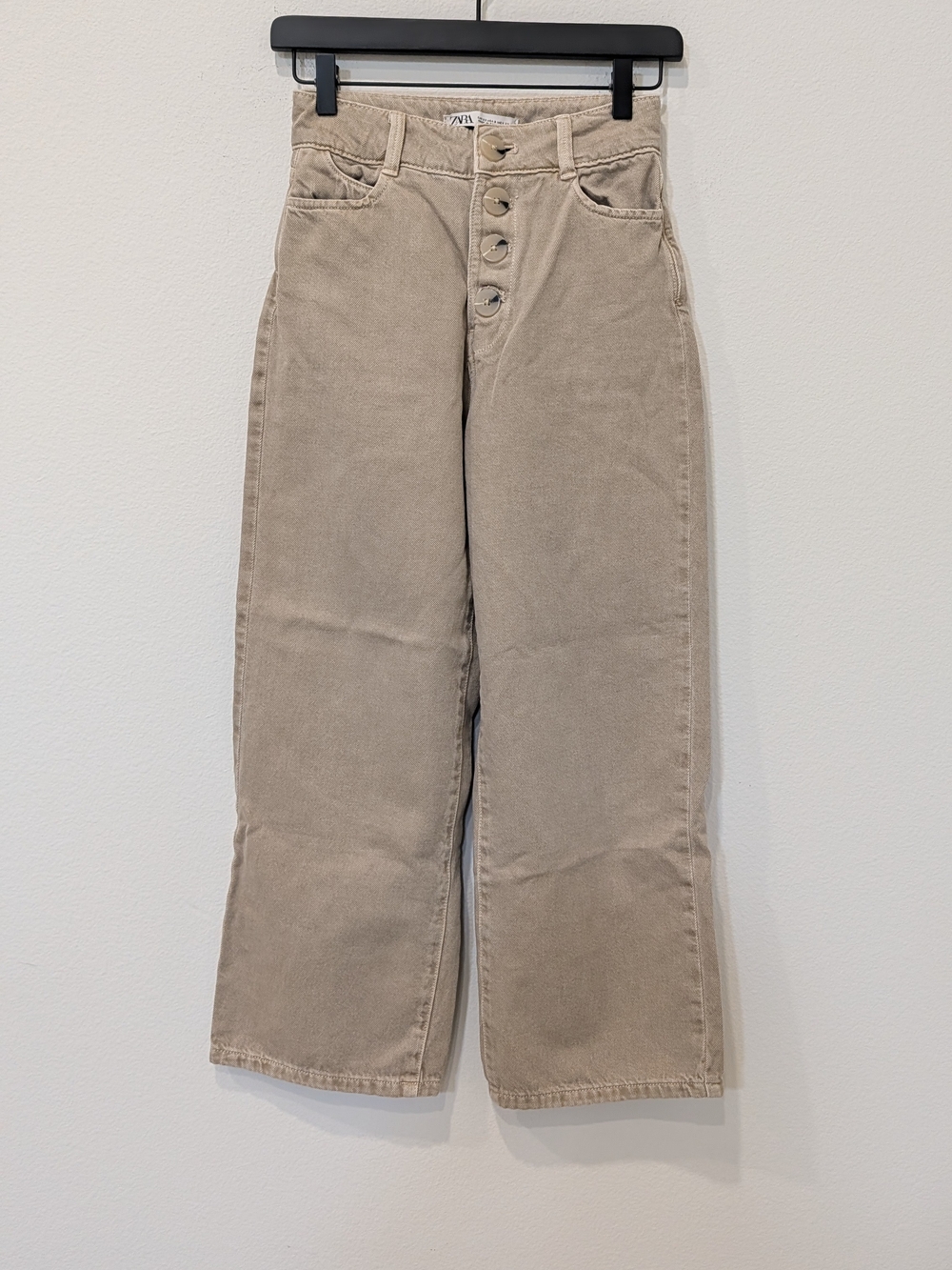 Zara - Wide Leg Cropped Jeans